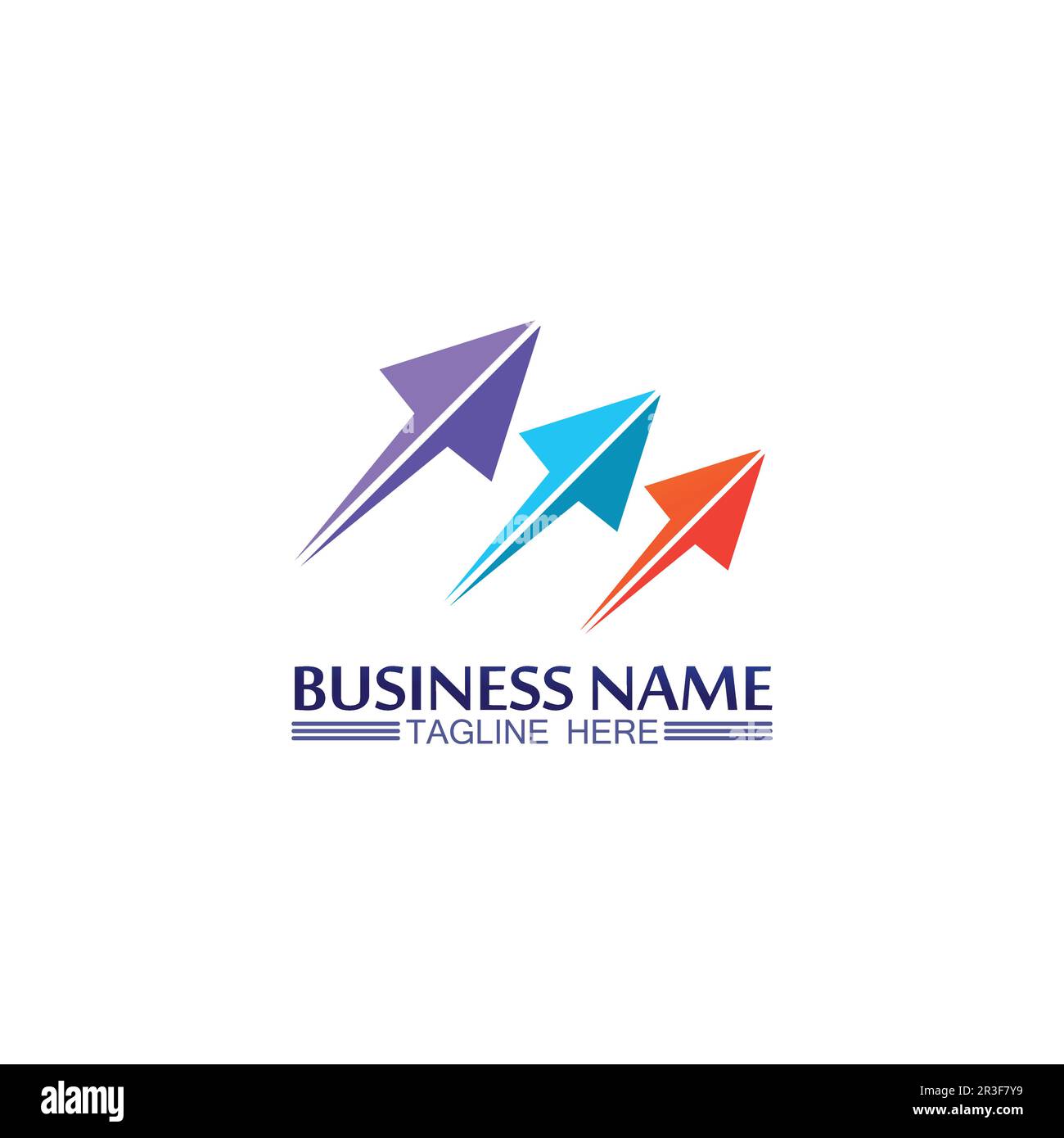 Arrow logo design vector for music, media, play, digital audio and ...