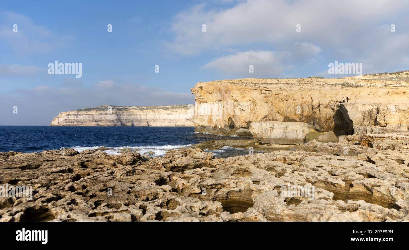 Azure Window, Tieqa Zerqa, Blue Window, Gozo, Malta Stock Photo