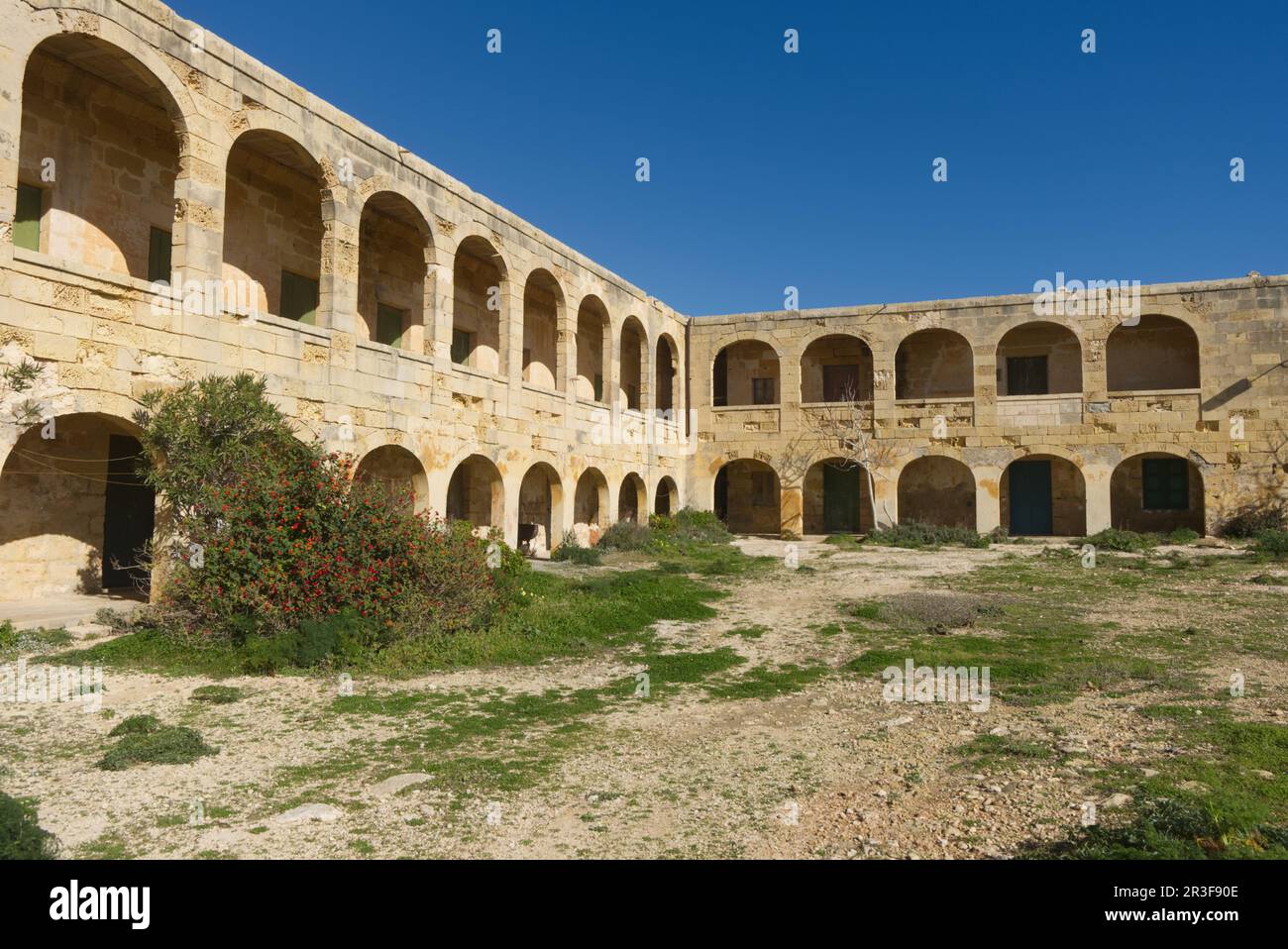 Former quarantine station for seamen,Comino, Mediterranean Sea, island state, Malta Stock Photo