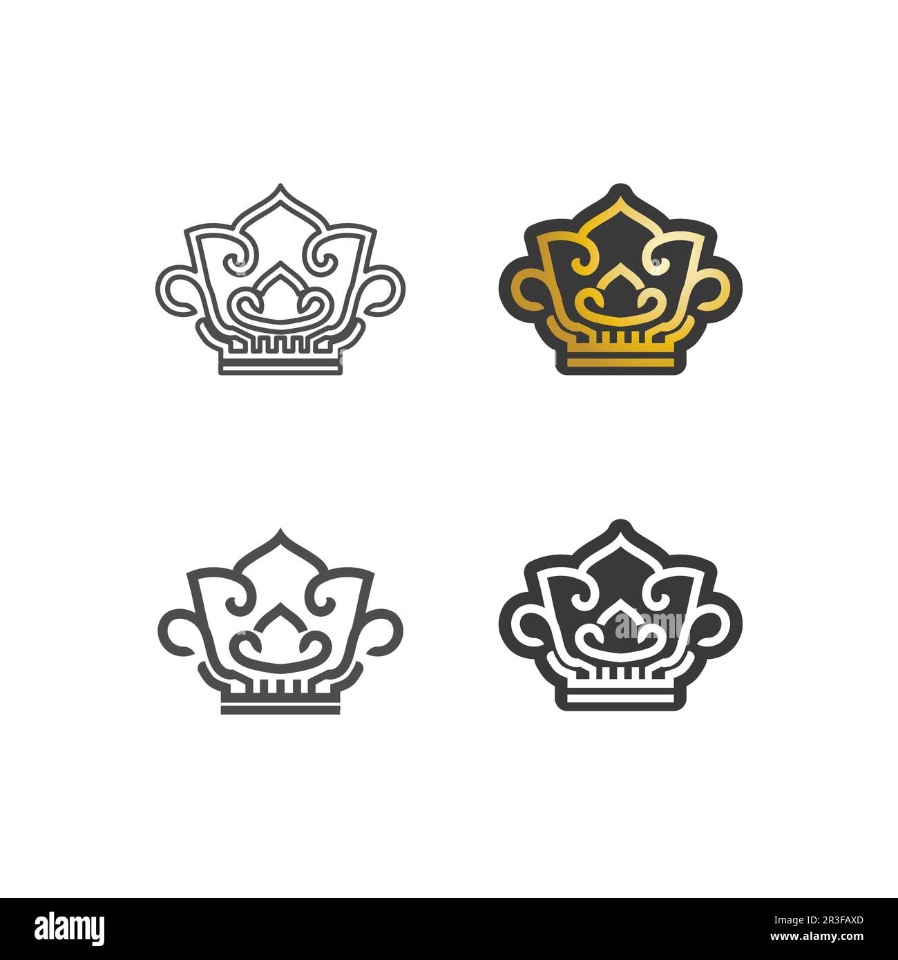 King and Queen Logo Template