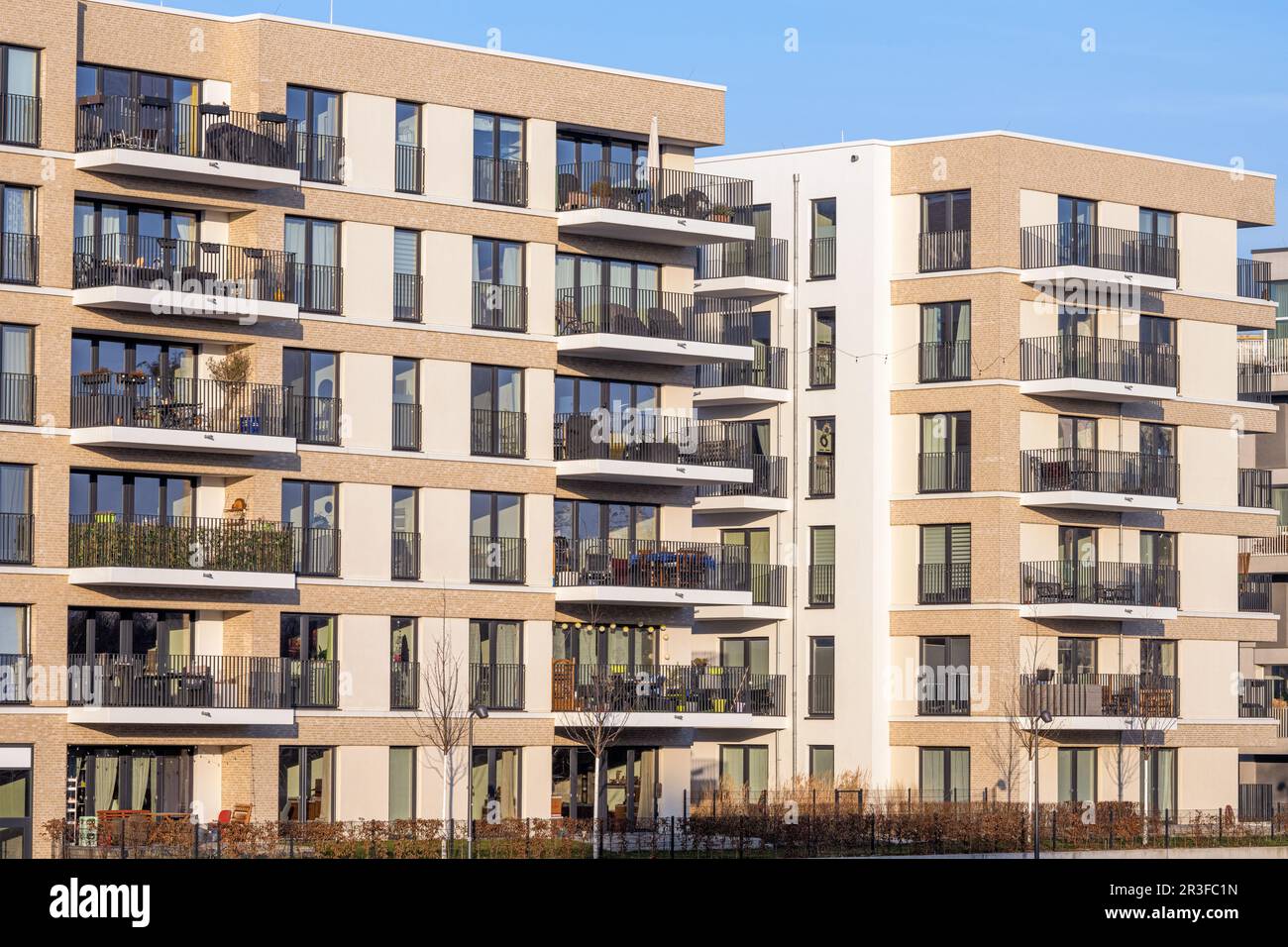 Curated visual reference: Visual Reference: New Apartment Buildings In A Housing Development Area In Berlin