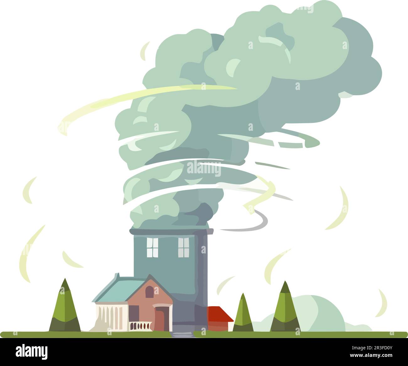 Tornado Natural Disaster Vector Stock Vector Image Art Alamy