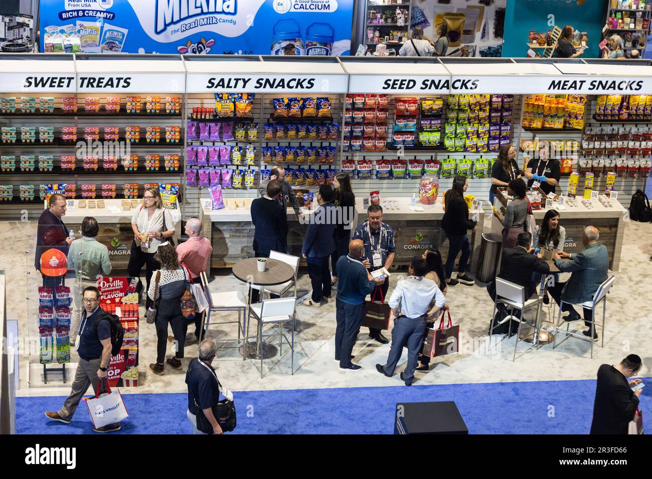 Chicago, USA. 23rd May, 2023. People visit the Sweets and Snacks Expo