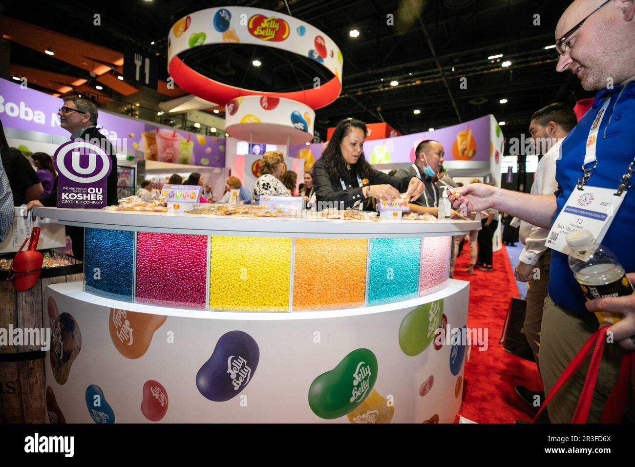 Chicago, USA. 23rd May, 2023. People visit the Sweets and Snacks Expo