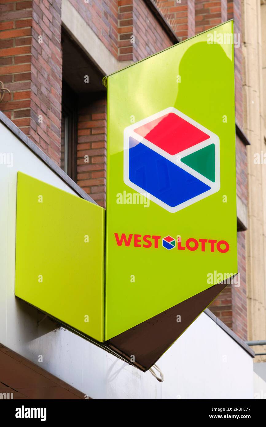 Sign and Logo of West Lotto Stock Photo