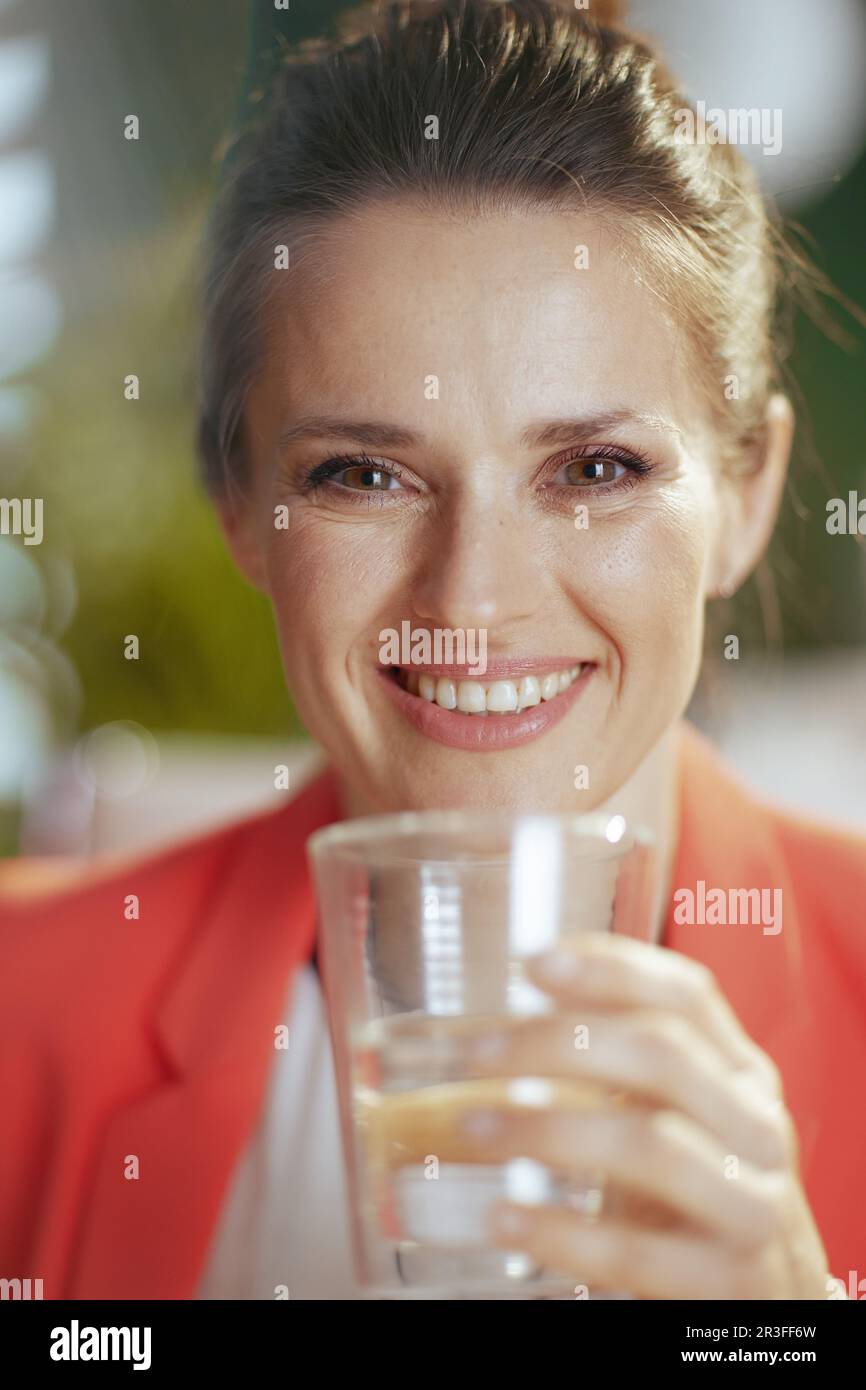 Sustainable workplace. happy modern small business owner woman in