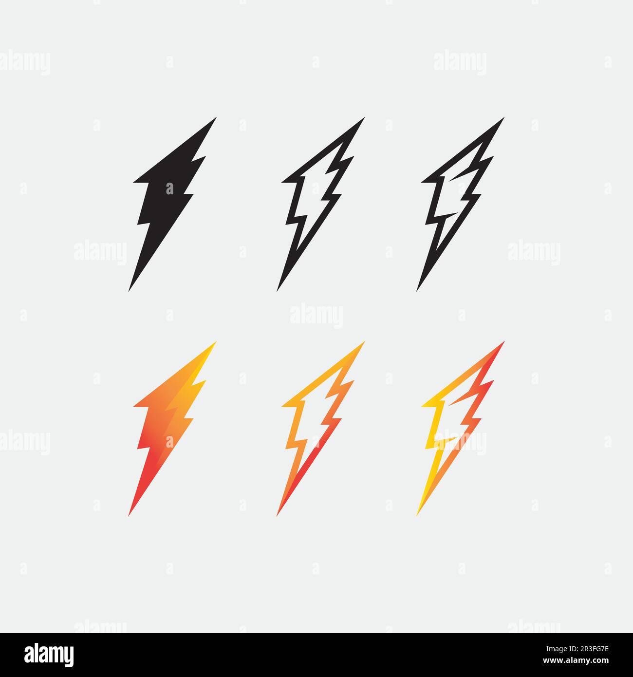flash electric Vector lightning icon logo and symbols Stock Vector ...