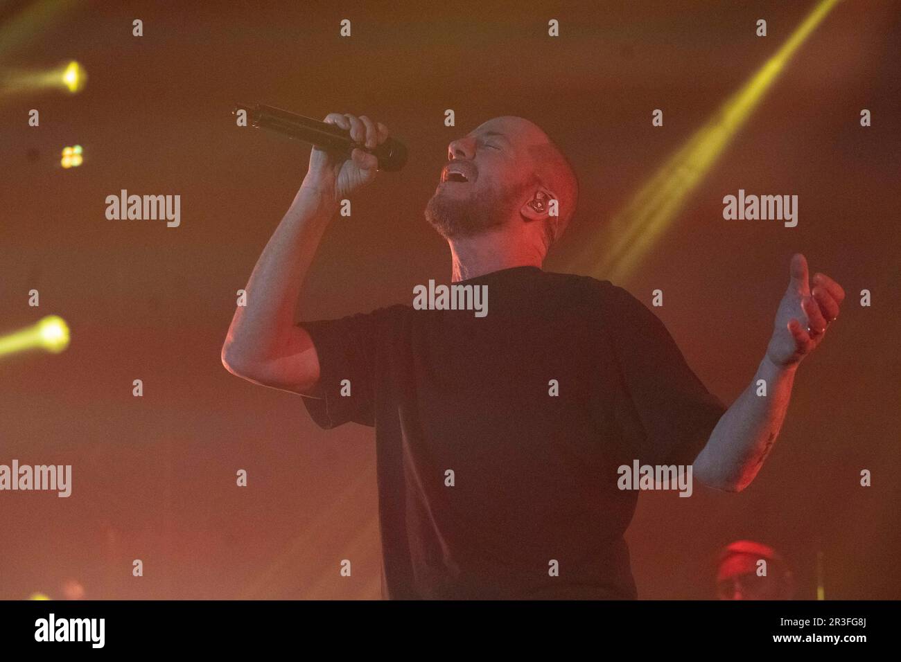 Subsonica (Samuel, Boosta) during Subsonica - La mia generazione Festival,  Porto Antico, Ancona (AN), Italy, 07 Sep 2019 Stock Photo - Alamy