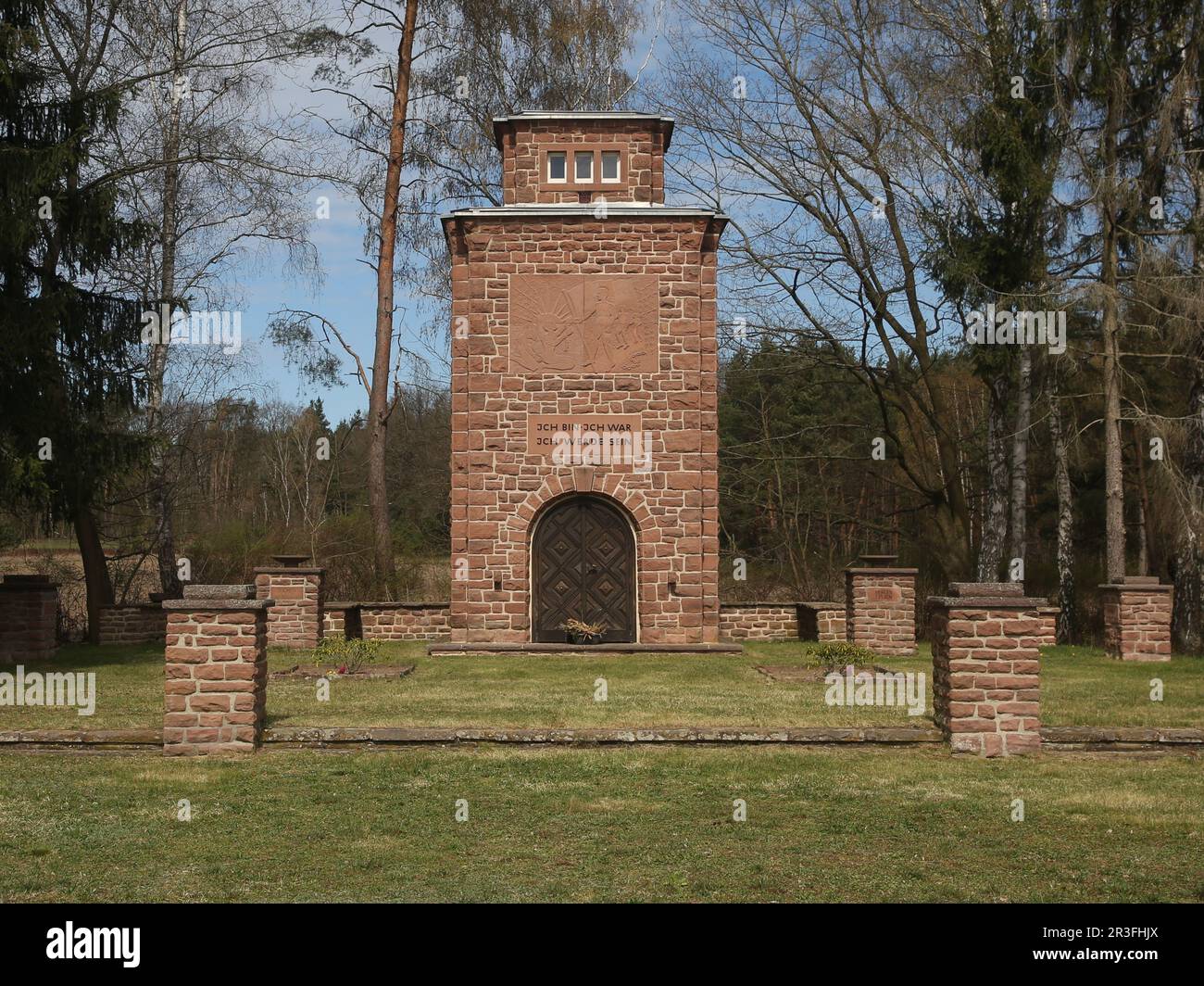 View of the death march memorial Dolle Stock Photo