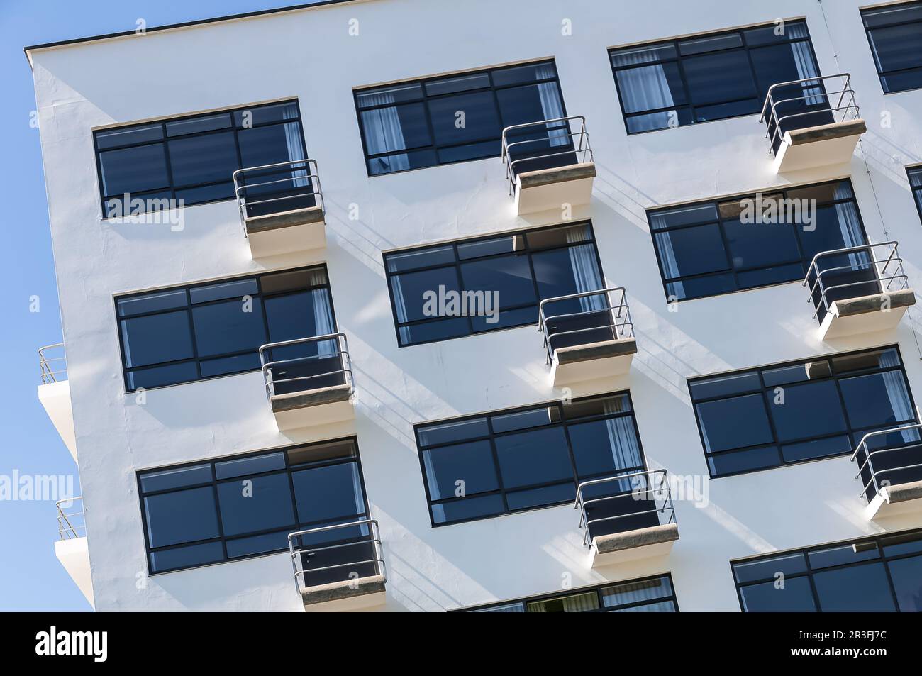 Bauhaus Dessau balconies Stock Photo