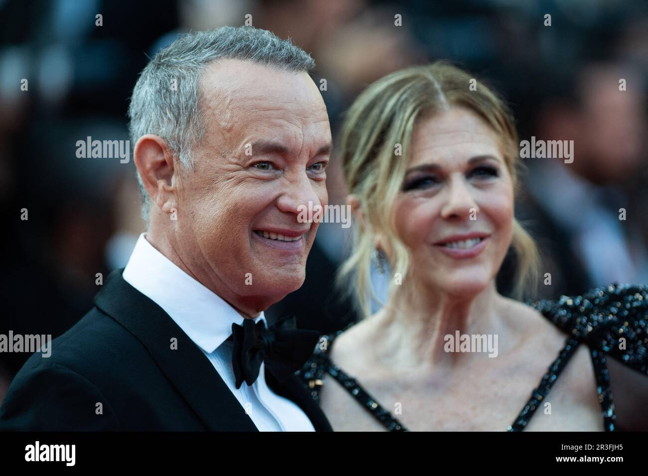 Cannes, France. 23rd May, 2023. Tom Hanks and Rita Wilson attending the