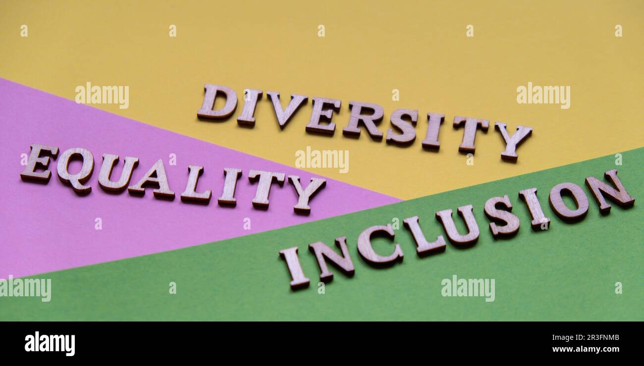 Message DIVERSITY INCLUSION EQUALITY. Motivational Words Quotes Concept ...