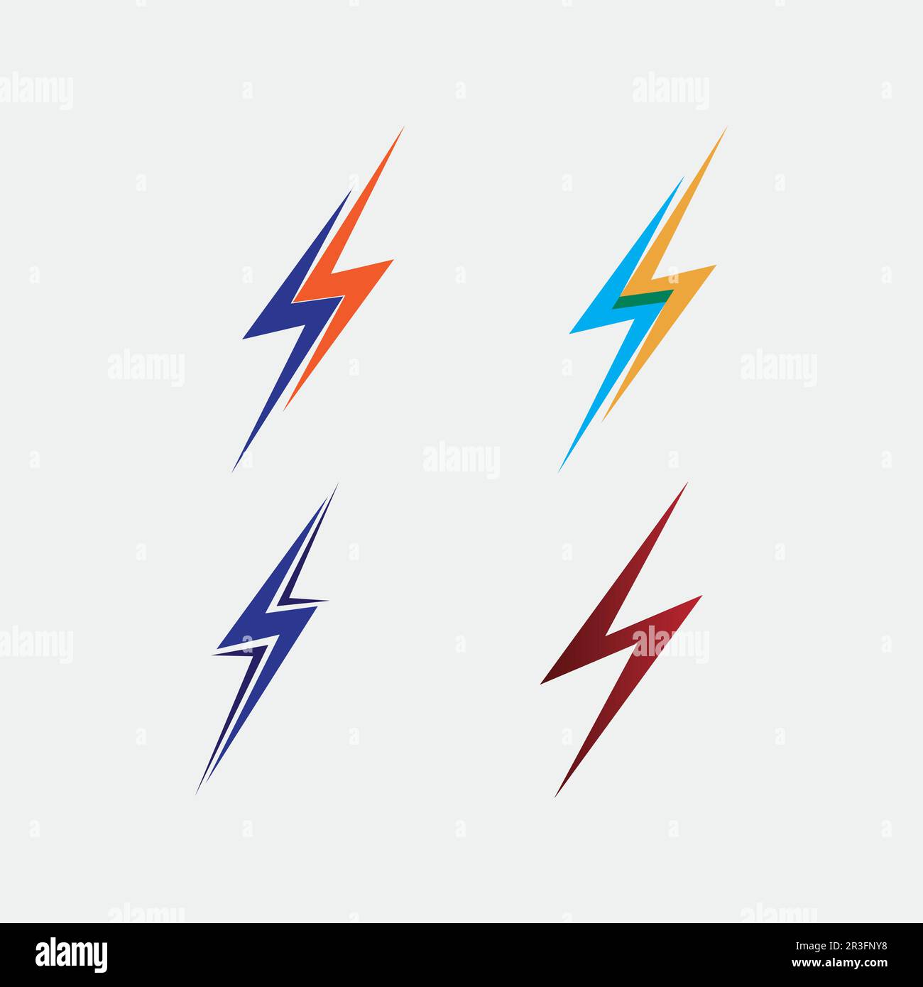 flash electric Vector lightning icon logo and symbols Stock Vector ...
