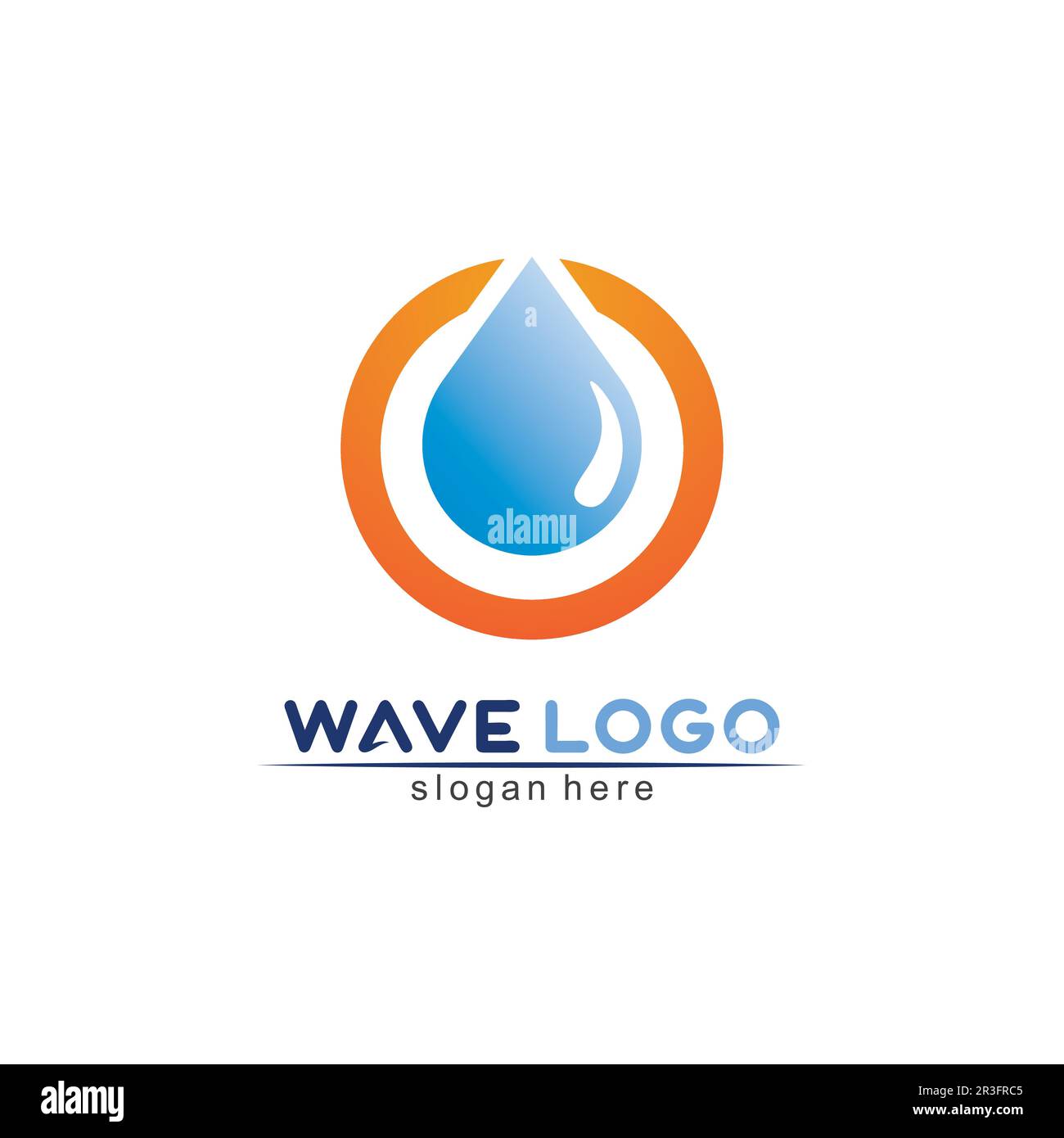 Water wave icon vector illustration design logo Stock Vector