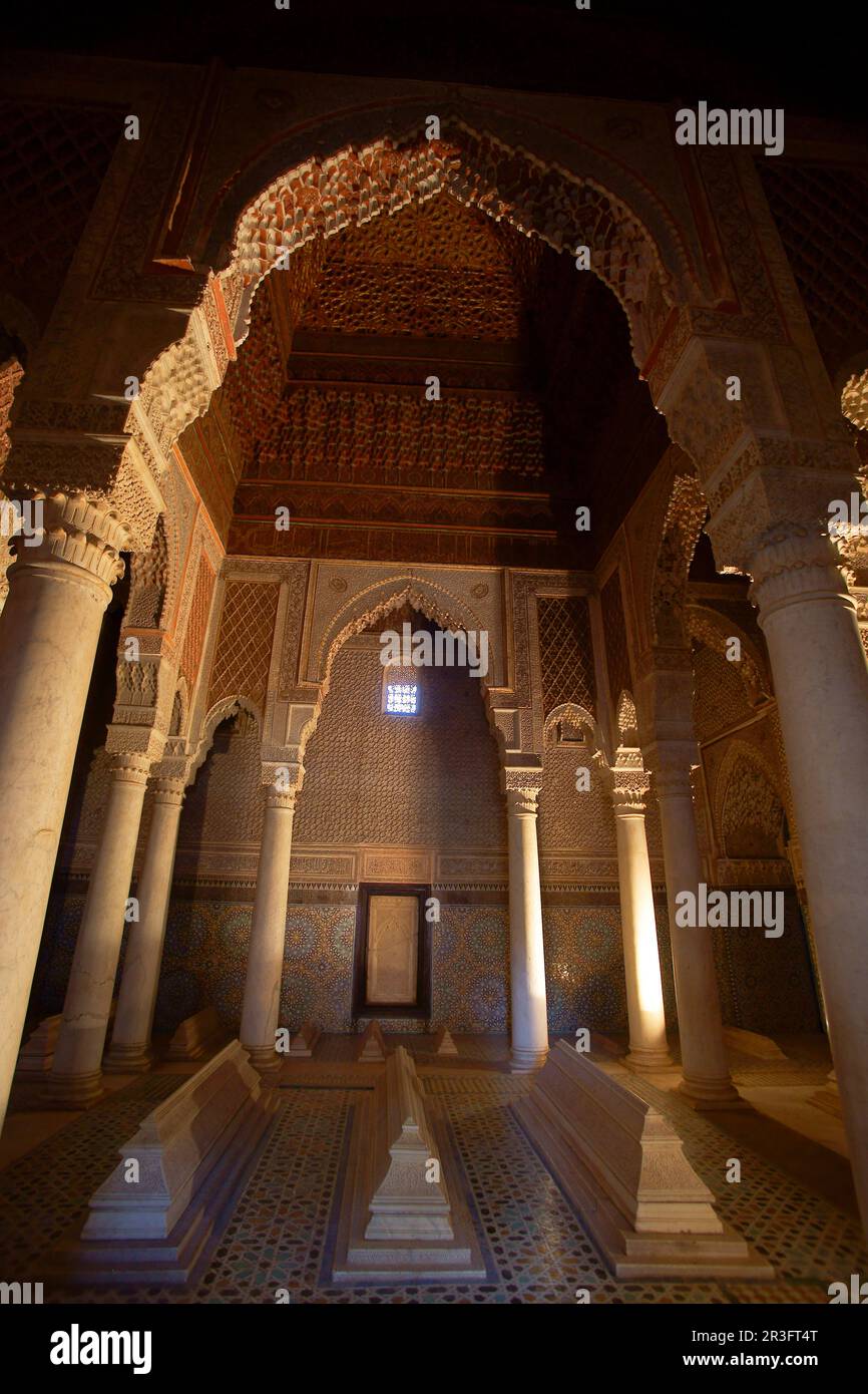 Tumbas Saadíes.Marrakech.Ciudad Imperial.Marruecos.Africa Stock Photo Alamy