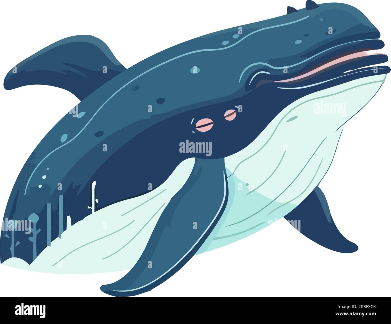 Cute whale sea life Stock Vector Image & Art - Alamy