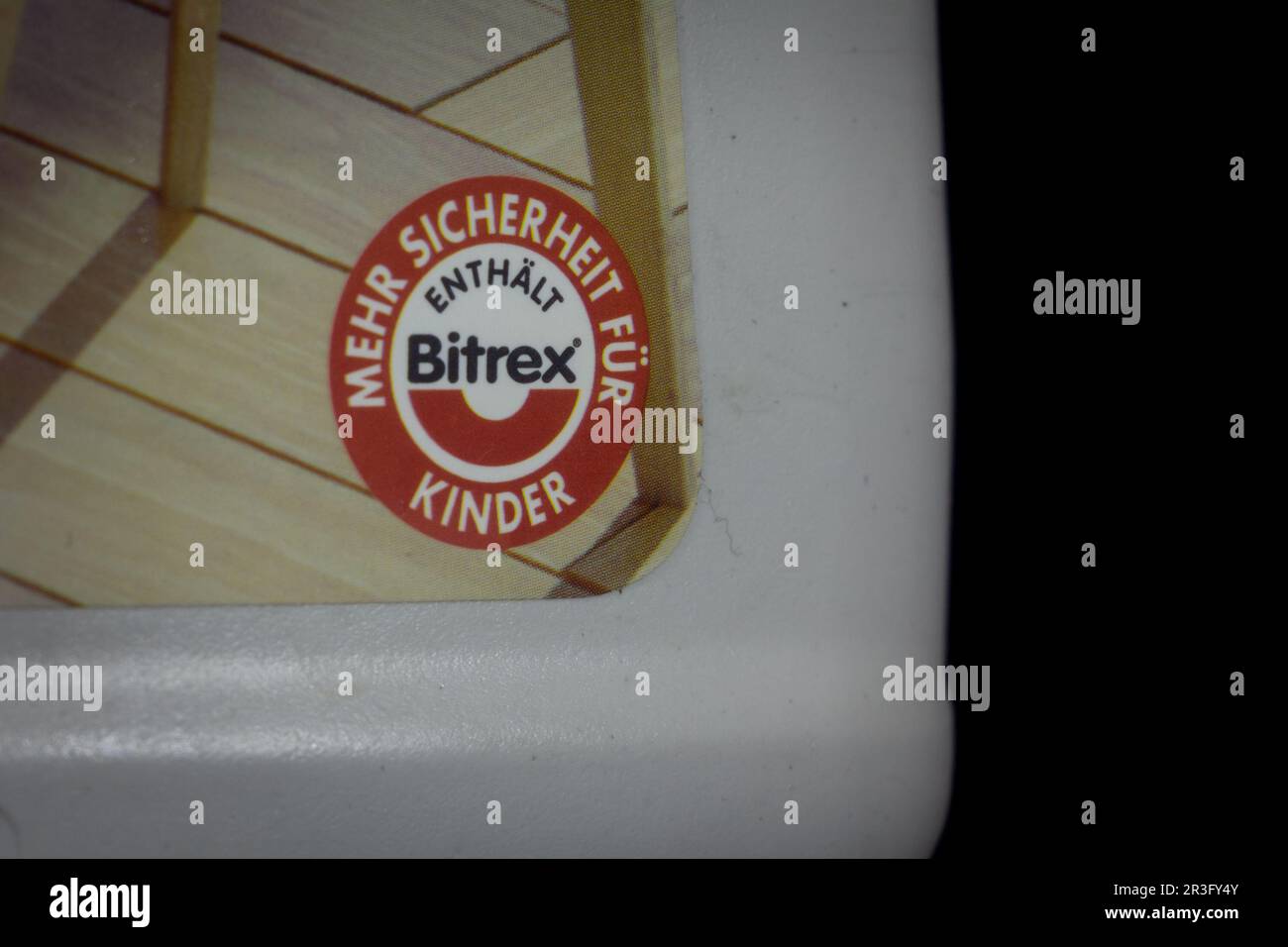 Picture of a chemical household product with the logo indicating it ...