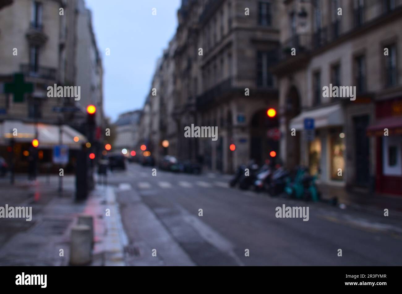 Blurry street view cars buildings hi-res stock photography and images ...