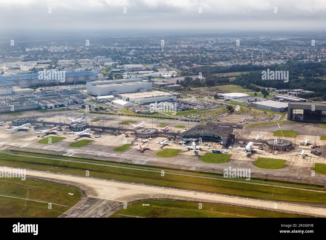 Toulouse, Frankreich 21. September 2021 Luftbild Airbus Hauptsitz am