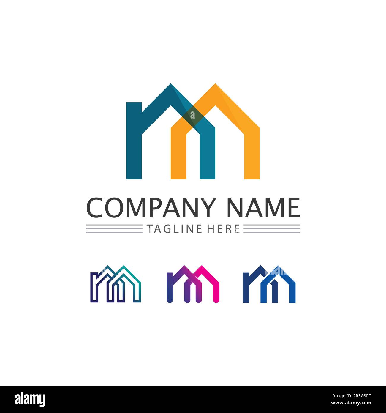 house and Real estate and home buildings vector logo icons template ...