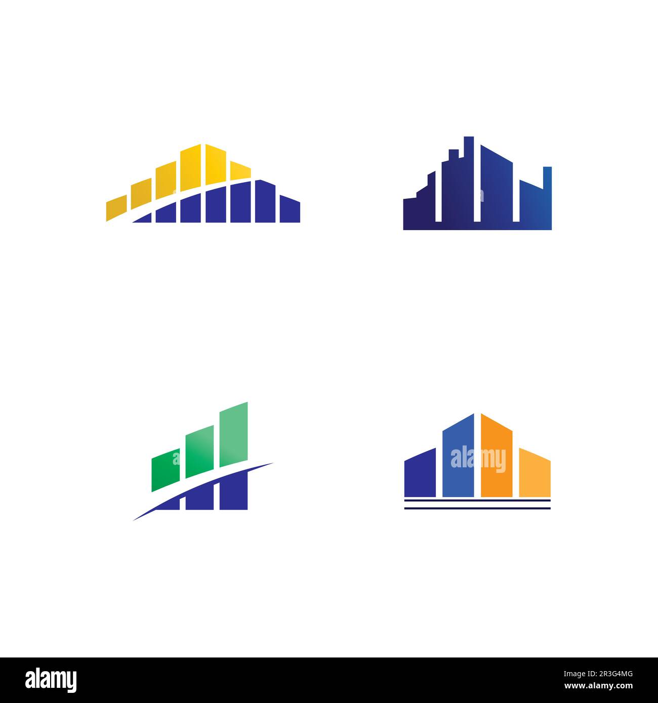 Real estate and home buildings vector logo icons template Stock Vector ...
