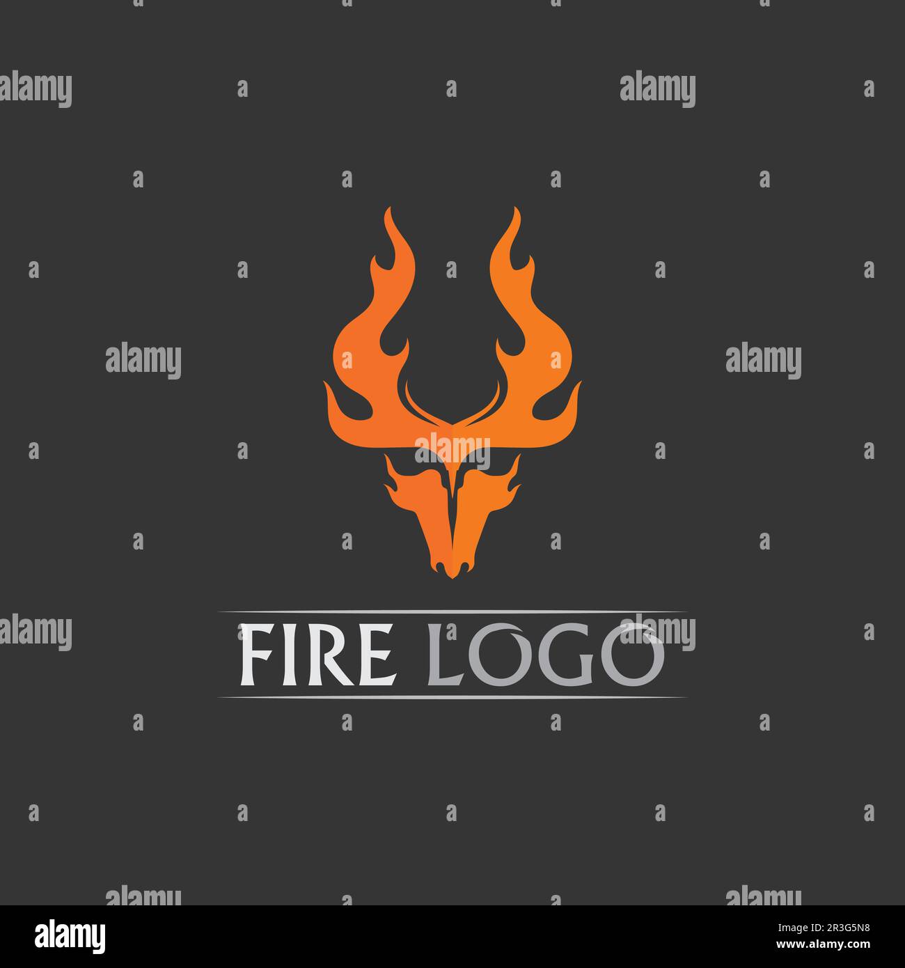 Fire flame vector illustration design template, fire logo, hot, orange Stock Vector
