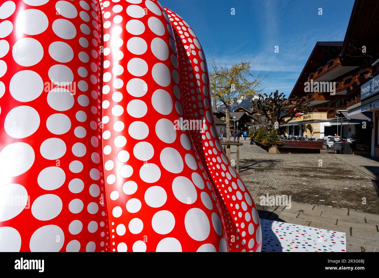 The Louis Vuitton flagship store on Fifth Avenue in New York is decorated  in the polka-dot style of Japanese artist Yayoi Kusama Stock Photo - Alamy
