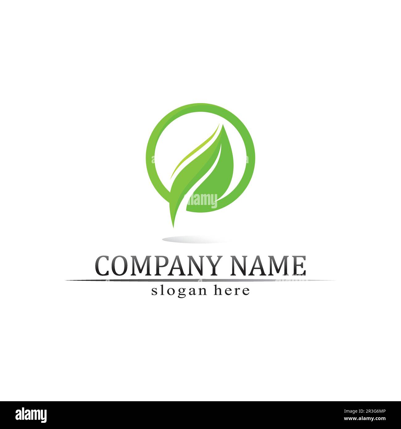 Tree leaf vector and green logo design friendly concept Stock Vector ...
