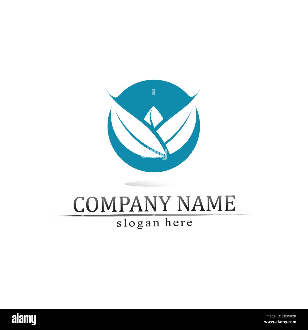 Tree leaf vector and green logo design friendly concept Stock Vector