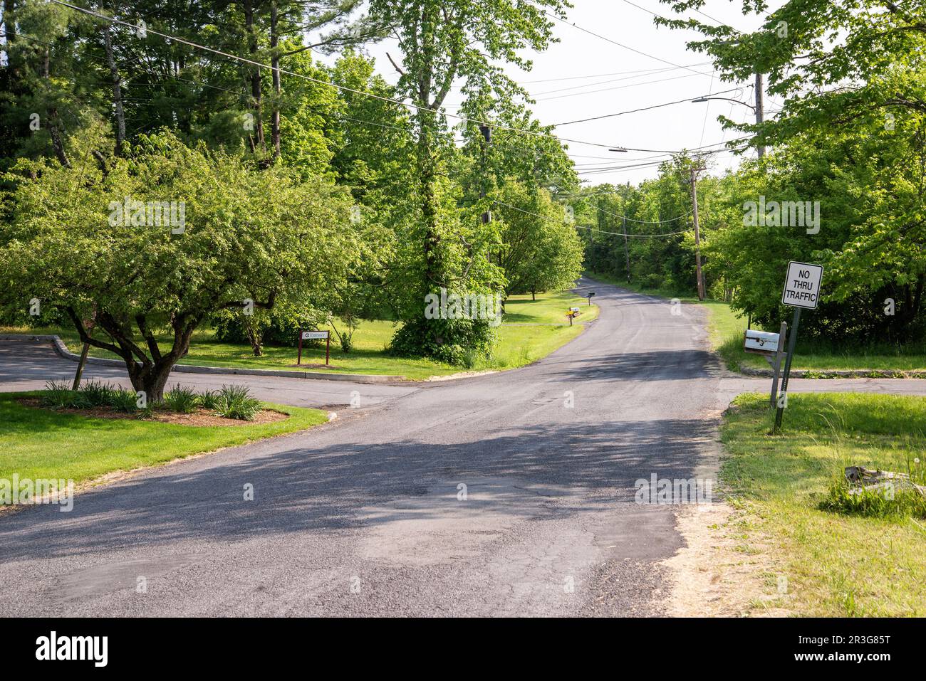 A view of different road signs in the city Stock Photo - Alamy
