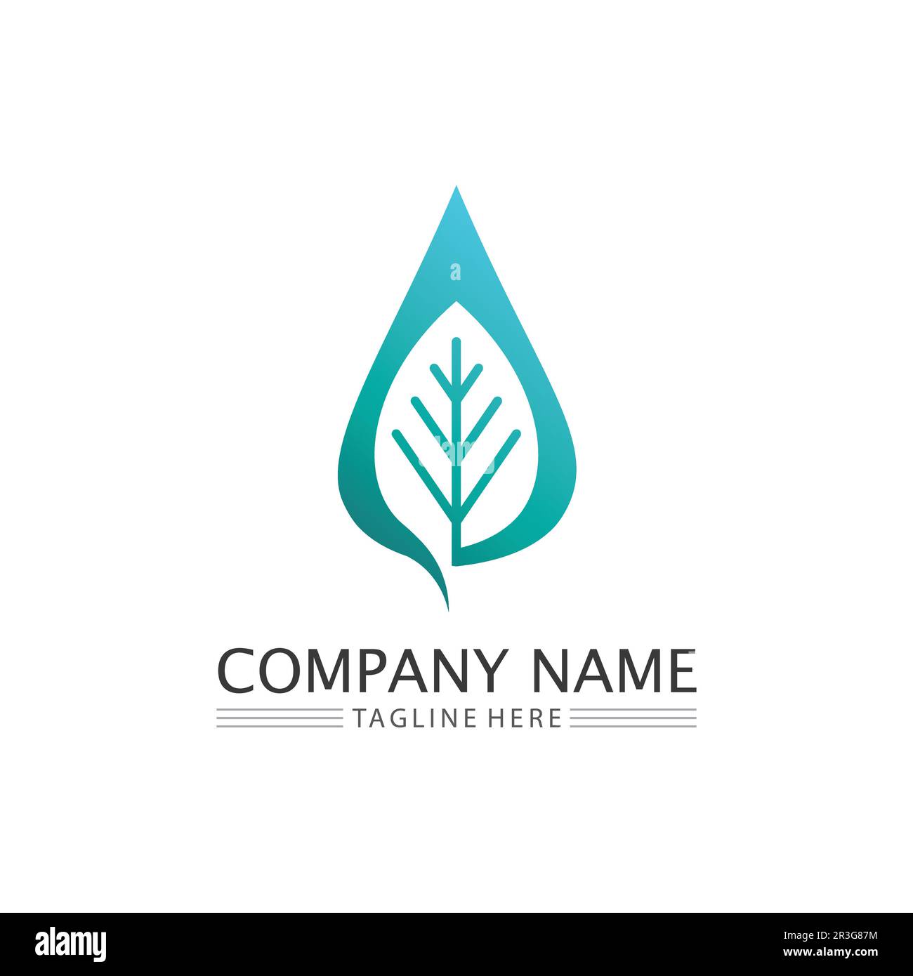 Logos of green Tree leaf ecology nature element vector Stock Vector