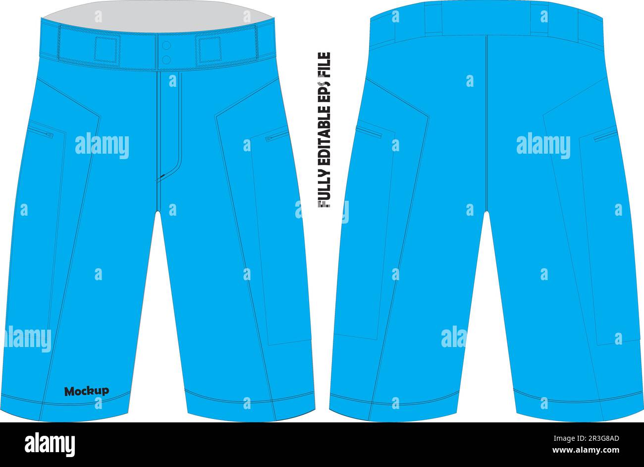 Mountain Bike Shorts Mock up Stock Vector Image & Art Alamy