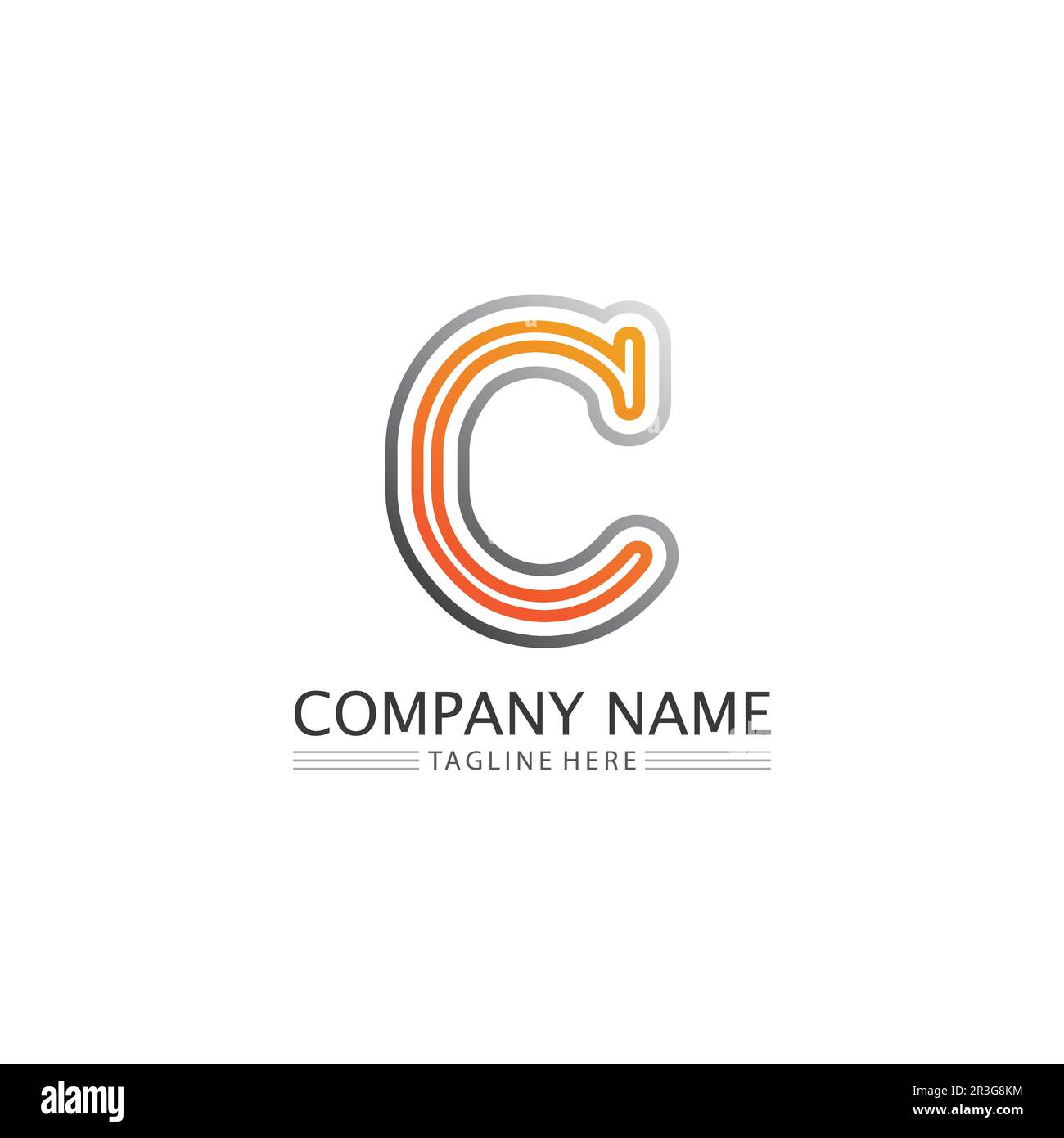 C logo for Vitamin and font C letter Identity and design business Stock ...