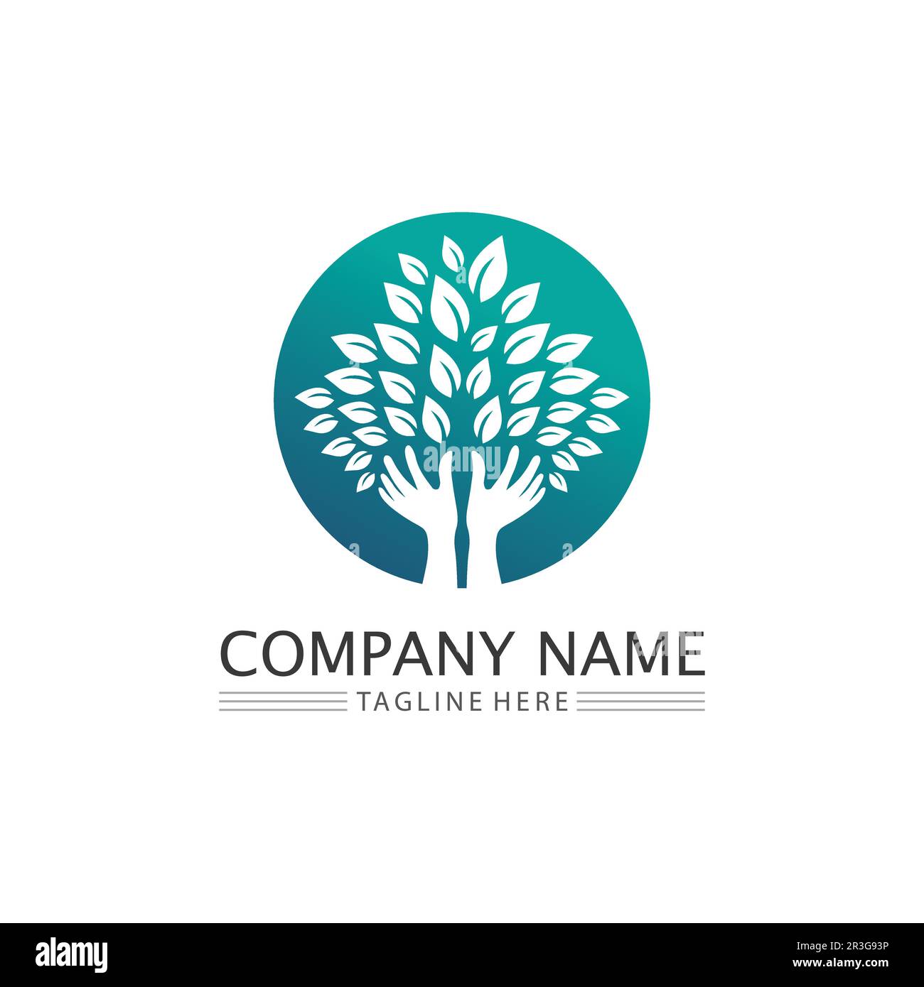 Logos of green Tree leaf ecology nature element vector Stock Vector