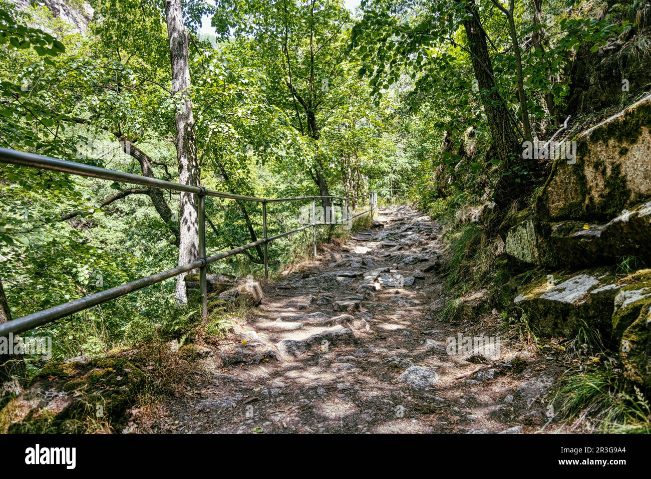 Destination Bodetal in the Harz Mountains Saxony Anhalt Stock Photo