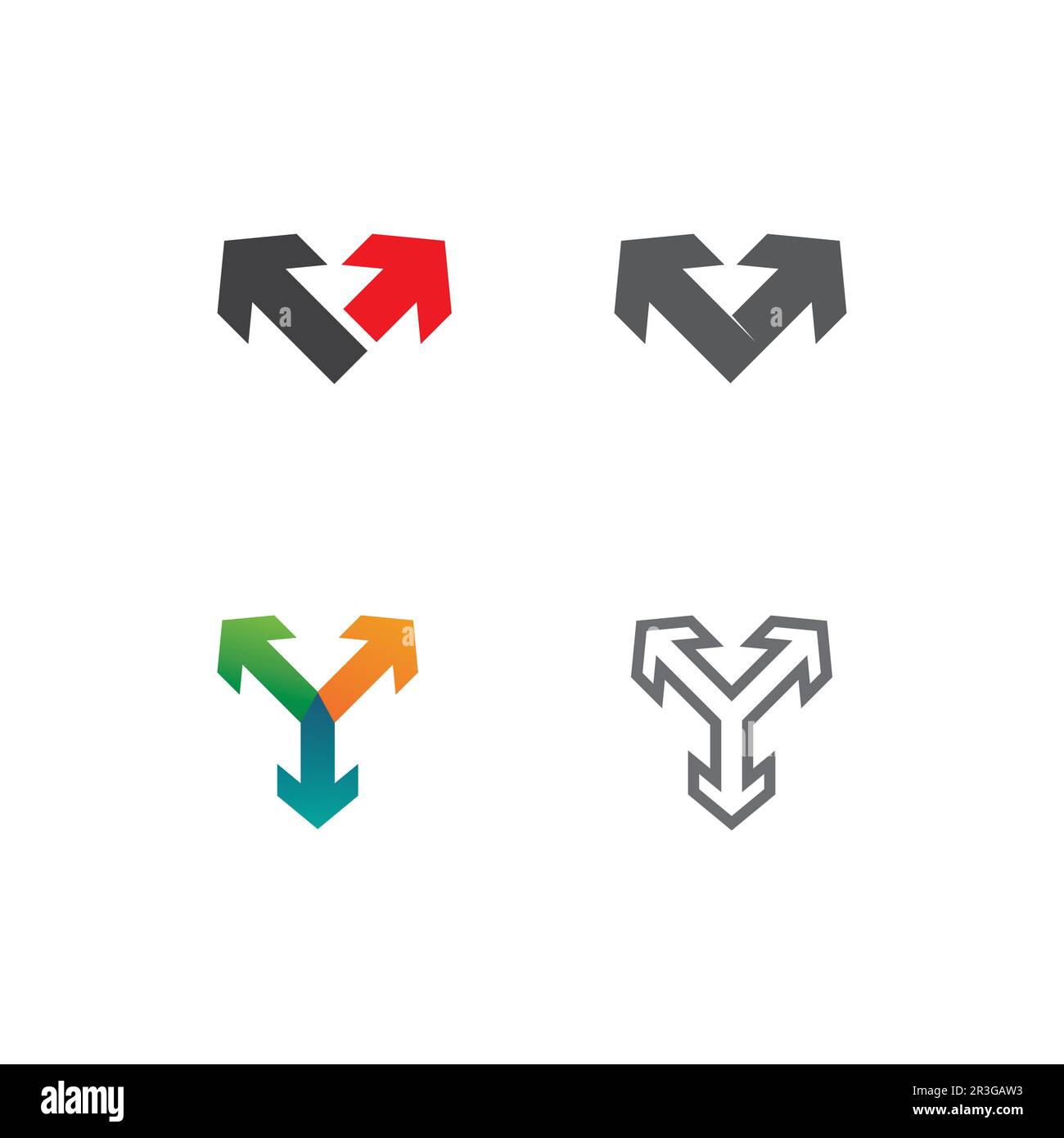 Arrow logo design vector for music, media, play, digital audio and ...