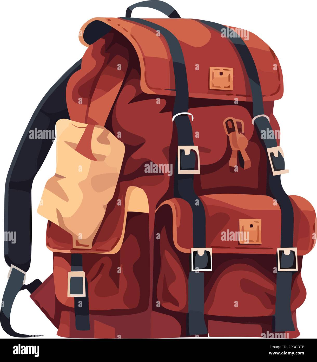 Backpack hiking adventure equipment Stock Vector Image & Art - Alamy