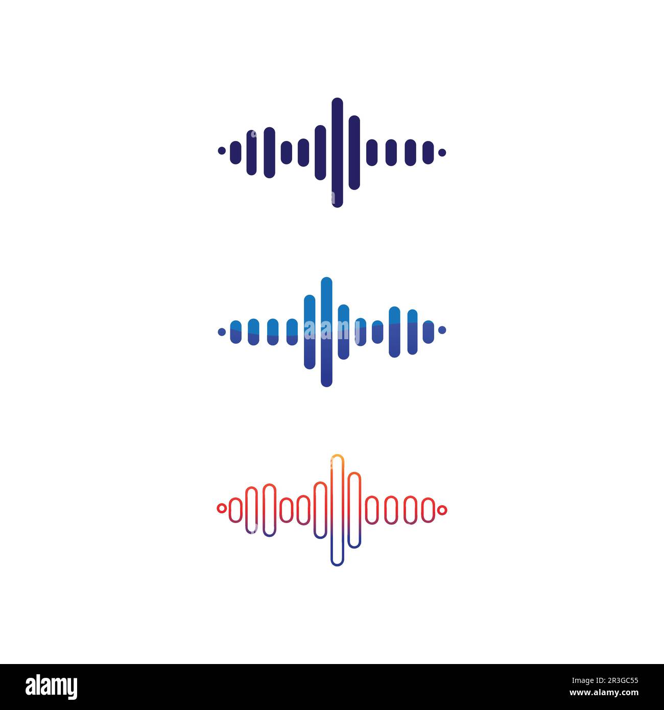Sound waves vector illustration design template Stock Vector Image ...