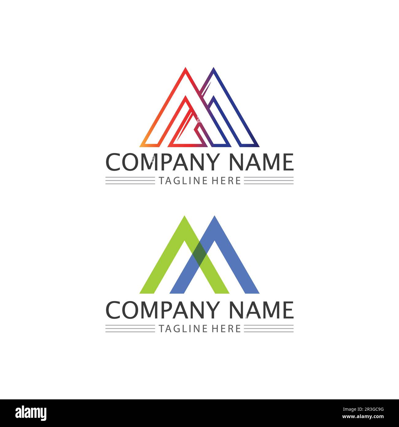 Mountain icon Logo and iceberg Template Vector illustration design Stock Vector