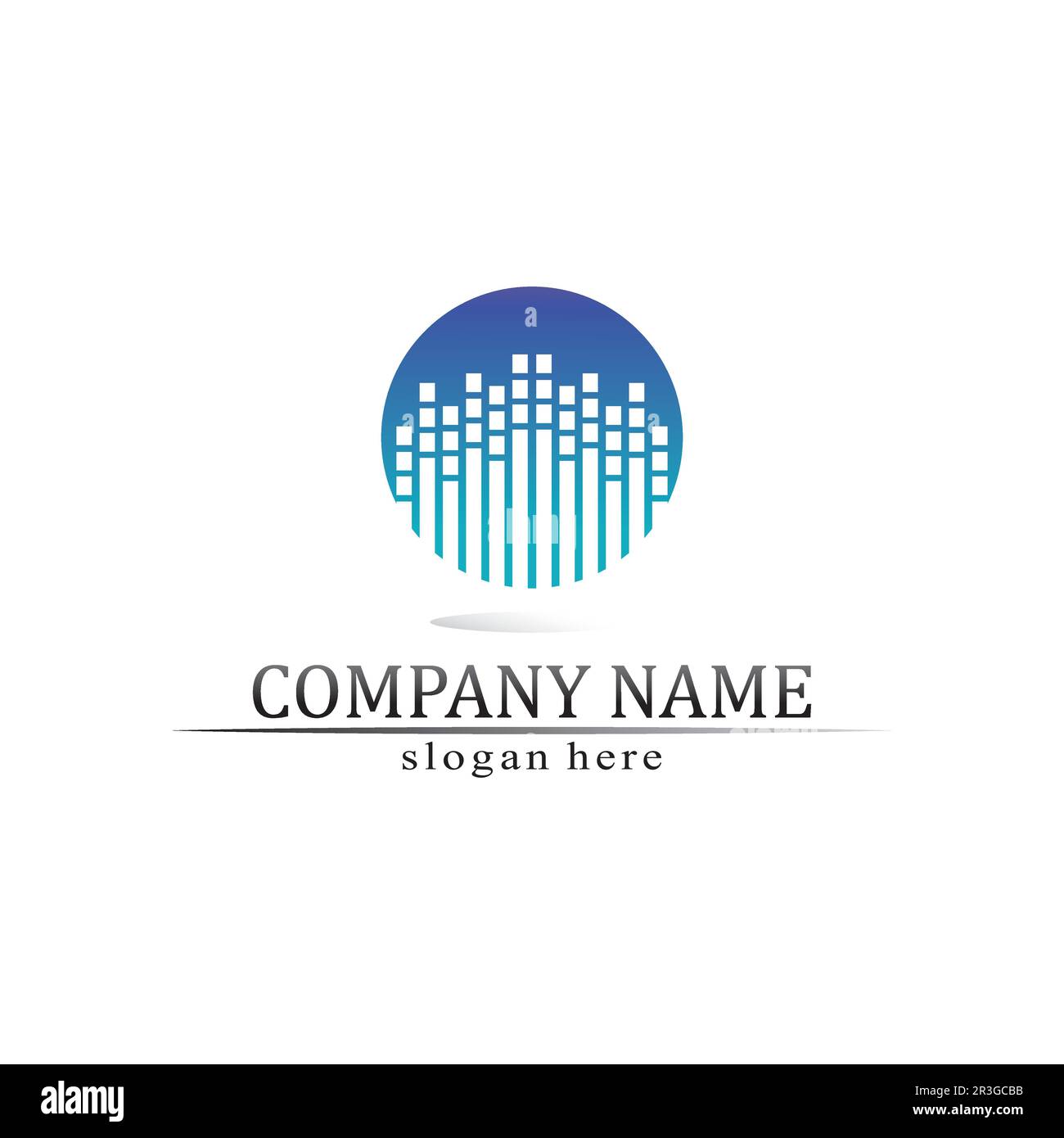 Sound waves vector illustration design template Stock Vector