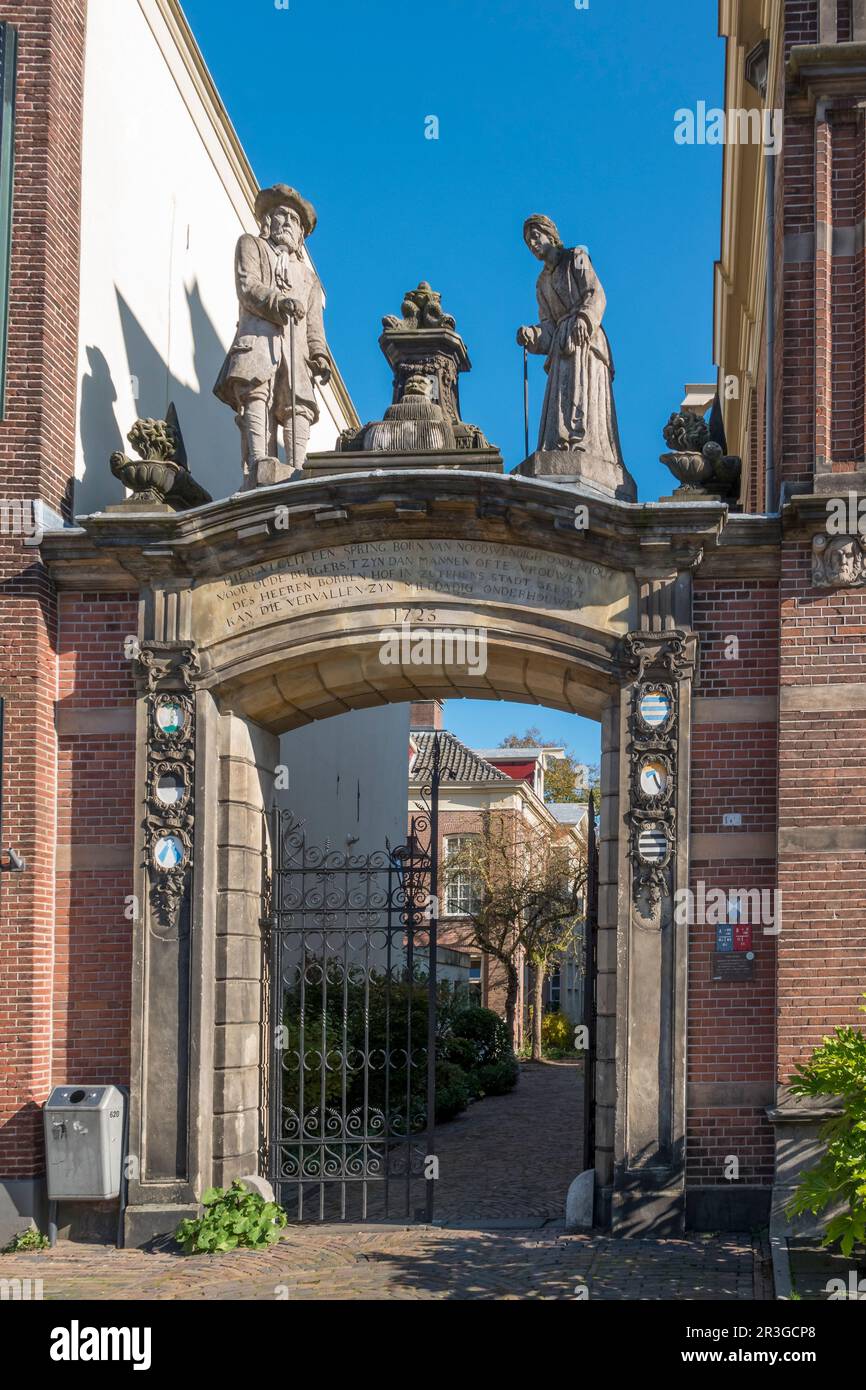 Eingang Oude Bornhof, Zutphen Stock Photo