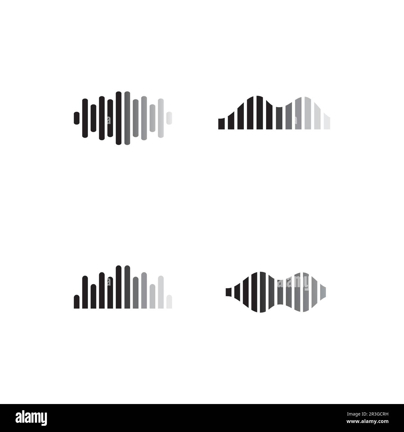Sound waves vector illustration design template Stock Vector Image ...
