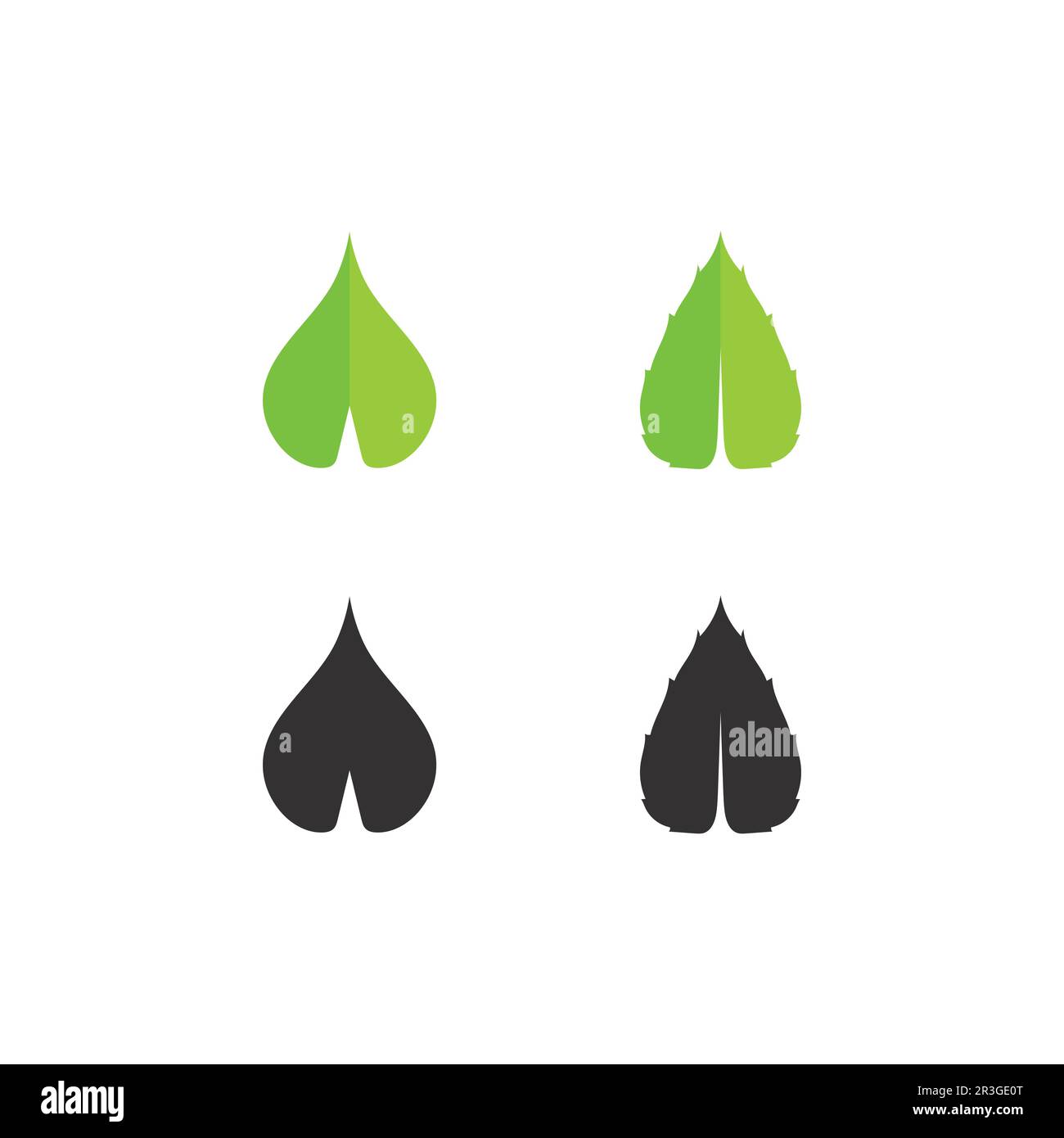 Tree leaf vector and green logo design friendly concept Stock Vector ...