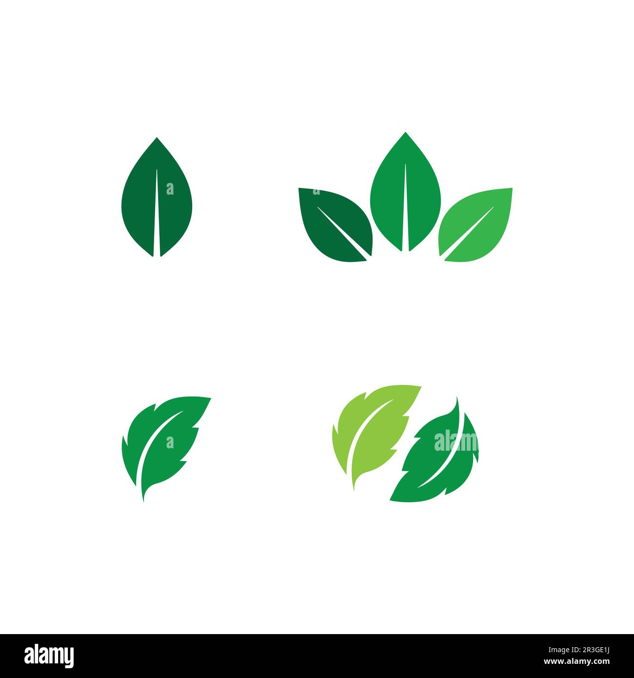 Tree leaf vector and green logo design friendly concept Stock Vector ...