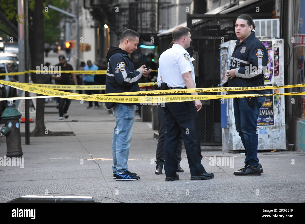 Manhattan, United States. 23rd May, 2023. NYPD officers on the scene of ...