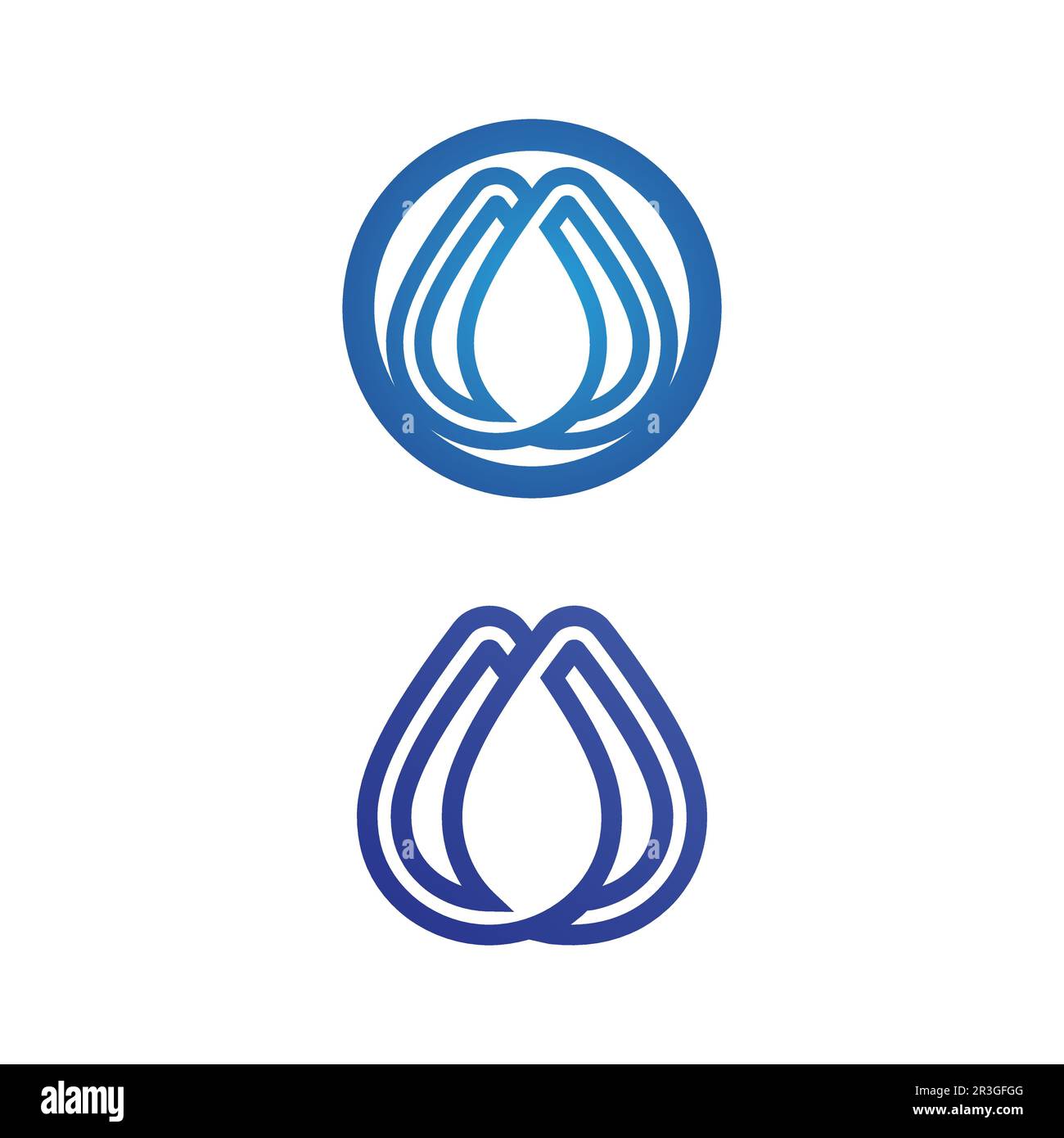 Water drop Logo wave Template vector illustration design business logo ...