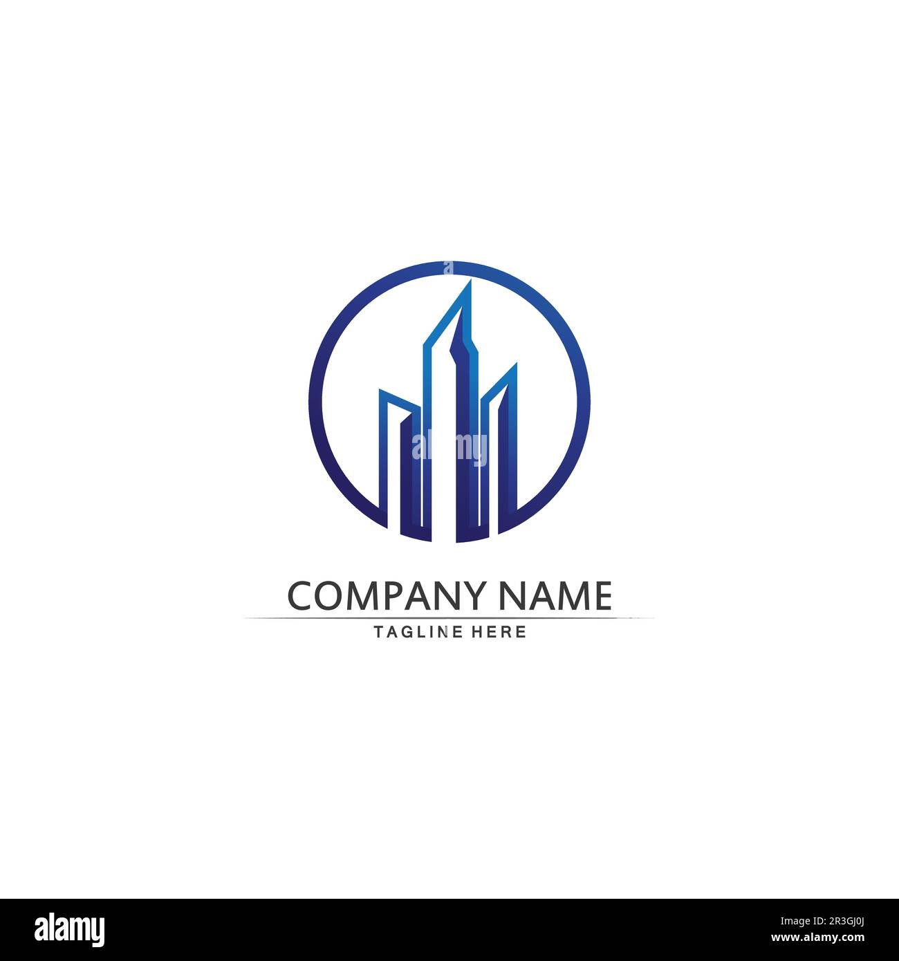 Real estate and home buildings vector logo icons template Stock Vector