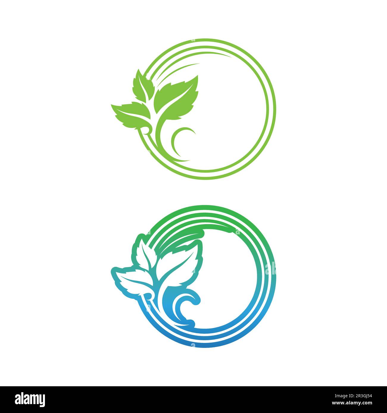 Logos of green Tree leaf ecology nature element vector Stock Vector ...