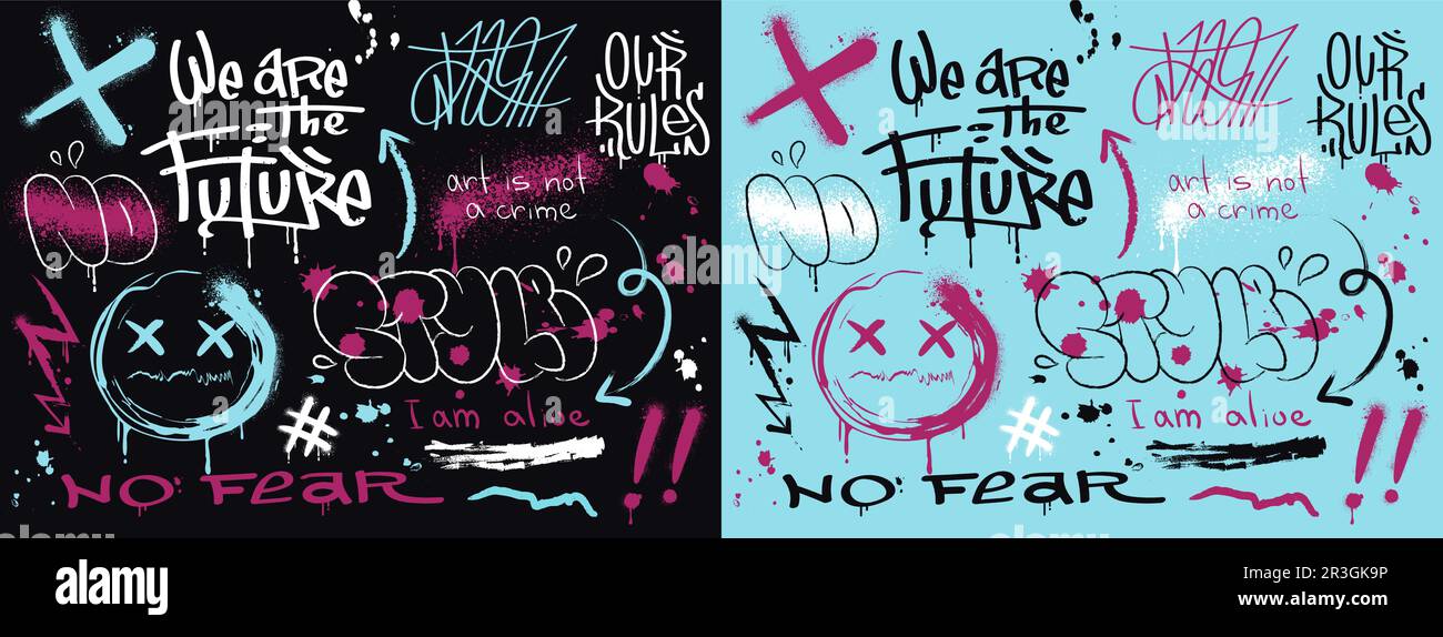 Graffiti wall concept Stock Vector Image & Art - Alamy