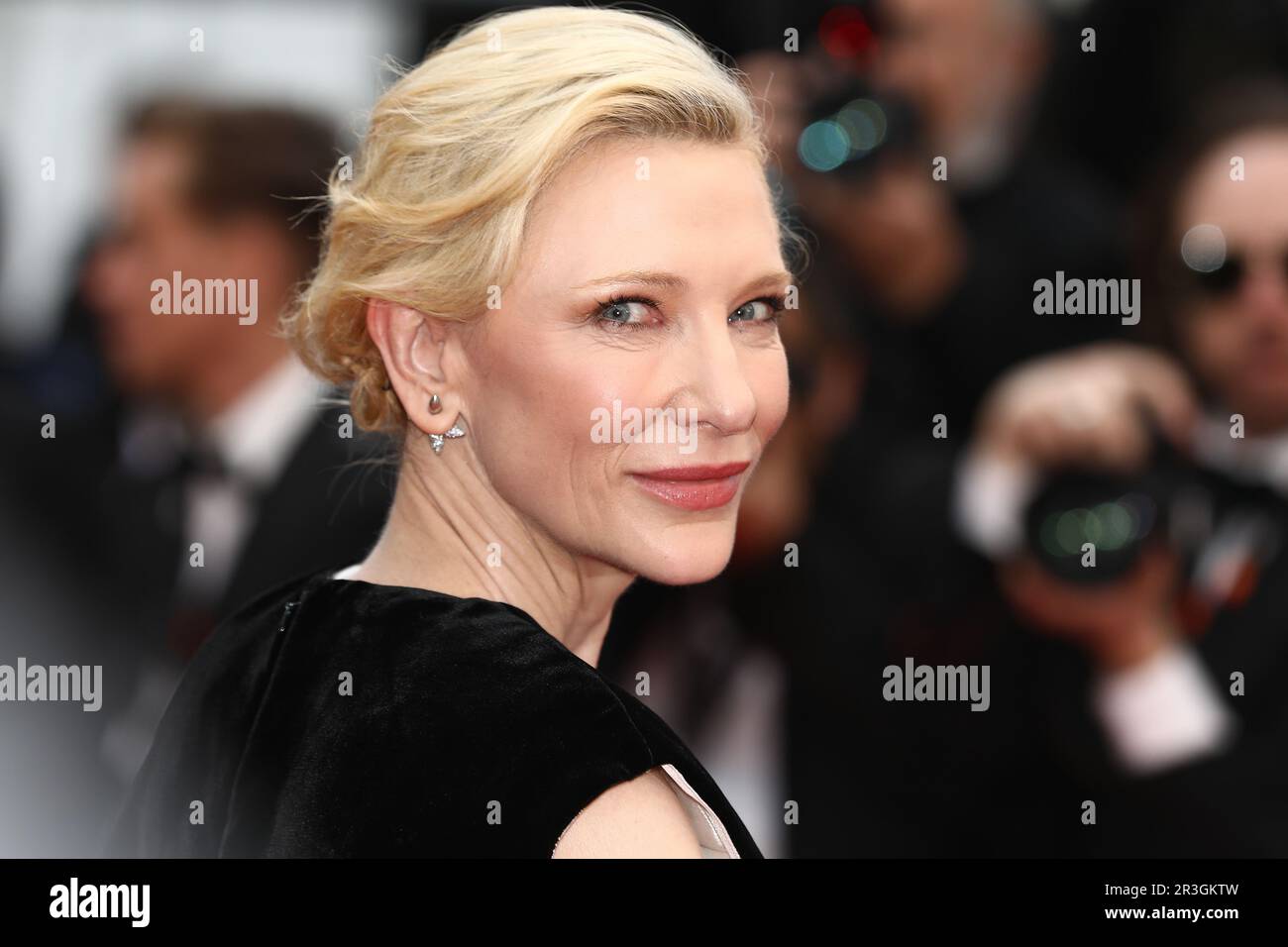 May 19, 2023, Cannes, Cote d'Azur, France: CATE BLANCHETT attends the screening of 'The Zone of Interest' during the 76th Annual Cannes Film Festival at Palais des Festivals. (Credit Image: © Mickael Chavet/ZUMA Press Wire) EDITORIAL USAGE ONLY! Not for Commercial USAGE! Stock Photo